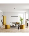 HANOK * LÁMPARA LINEAL LED 38W 4000K 110º NEGRA
